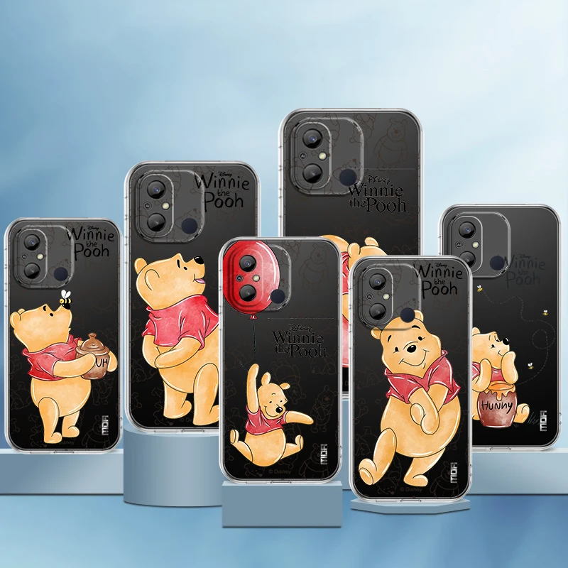

Pooh Bear Cartoon For Xiaomi Redmi 12C 11 A1 Plus 10 10X 9T 9C 9C 8 7 6 4G 5G Silicone Soft Transparent Phone Case Coque Capa