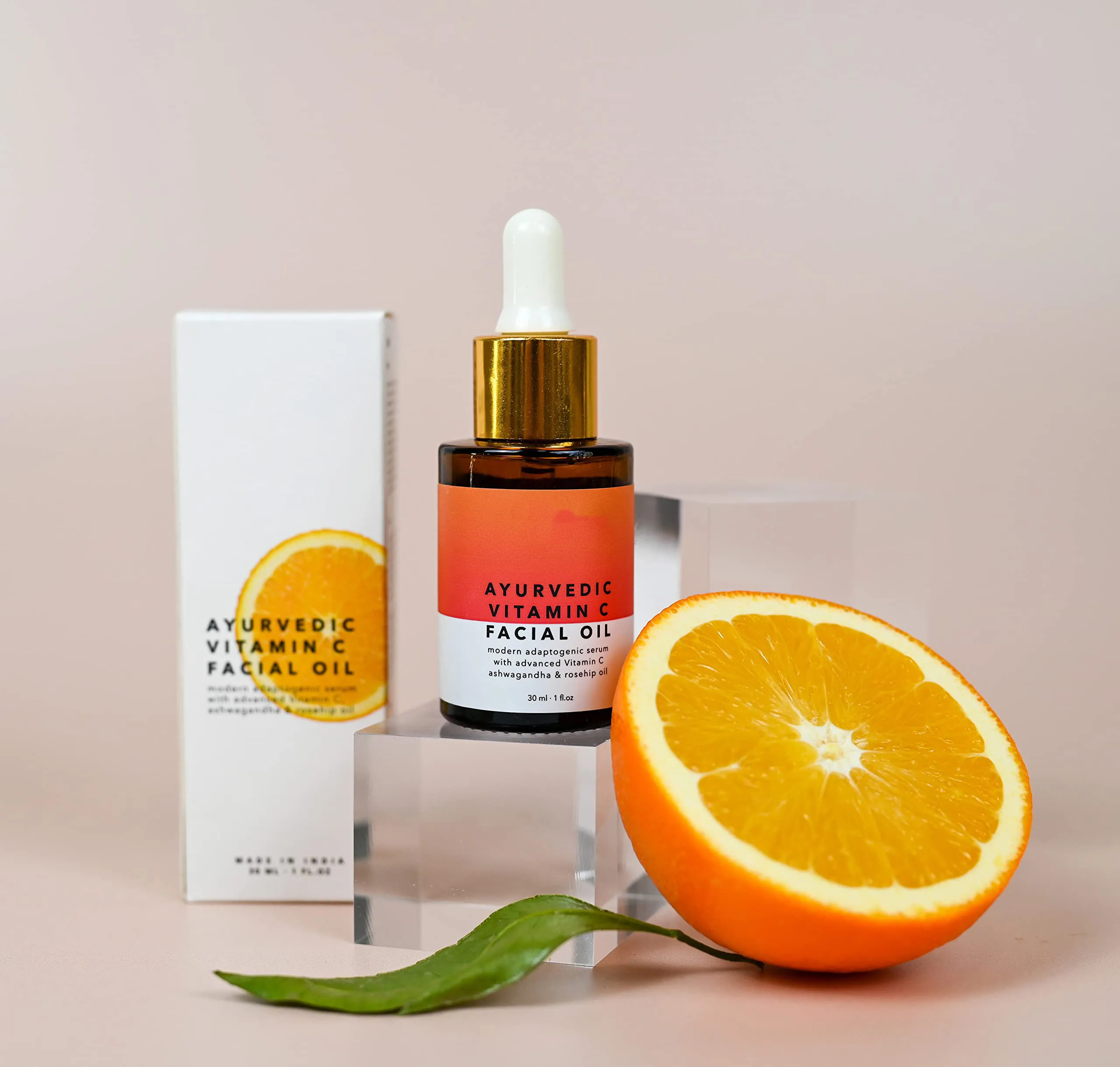 Фото Аюрведическое масло для лица с витамином С, органическое натуральное средство для ухода за кожей, отбеливание, антивозрастное эфирное масло для лица Vc для лица №4
