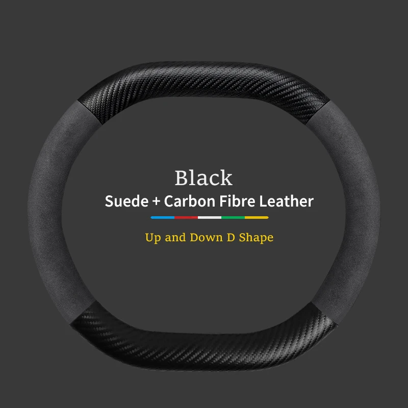 

Для Peugeot замшевый кожаный чехол на руль автомобиля 3008 4008 5008 208 e208 2008 e2008 Нескользящие чехлы на колеса из углеродного волокна