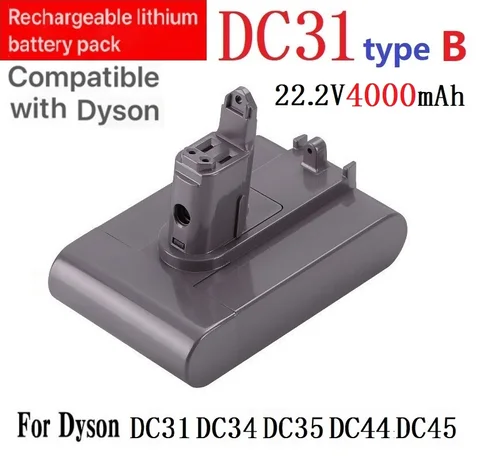 Подходит для пылесоса Dyson DC31 DC34 DC35 DC44 DC45 перезаряжаемая литиевая батарея импортные батареи 4000 мАч (тип B)