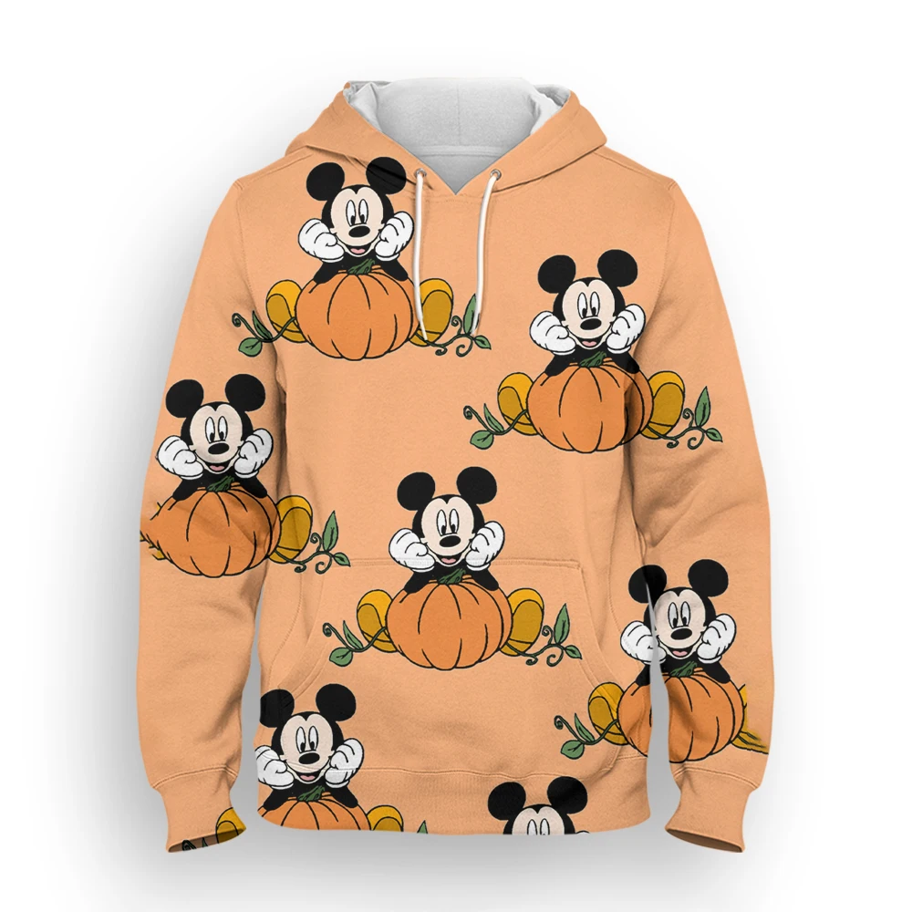 

2022 New Sweater Disney Mickey Mouse 3D Printing Men's Spring and Autumn Hooded Sweater Cartoon Anime Men's Pullover