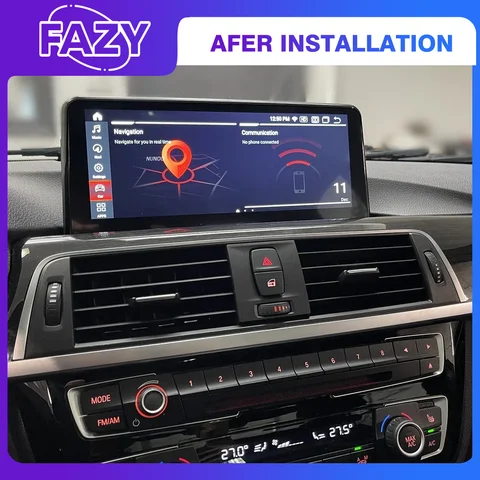 Android 14 Беспроводной автомобильный Carplay для BMW 1 2 серии F20 F21 F22 F23 Автомобильная стереосистема с сенсорным экраном Авторадиоплеер 4G GPS-навигация