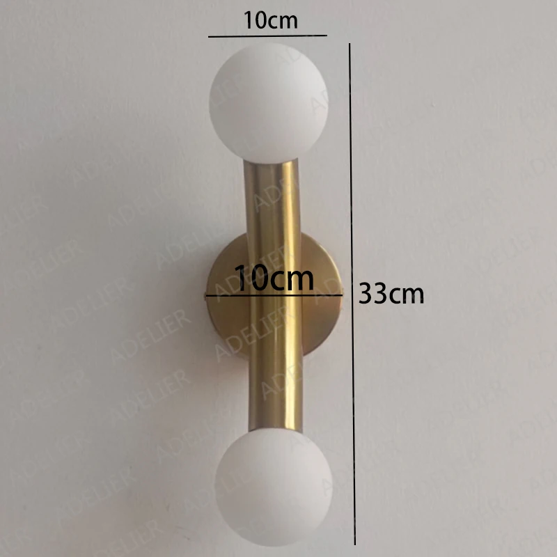 Простая стеклянная настенная лампа в форме шара декоративные светильники Луны