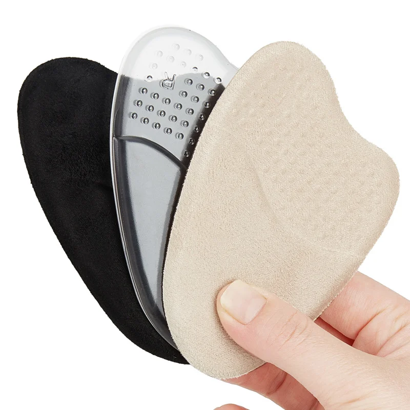 

2pcs Unisex Pain Relief Forefoot Insert Half Insoles Non-slip Sole Shoe Cushion Reduce Padded Front Foot Pads for Shoes Inserts