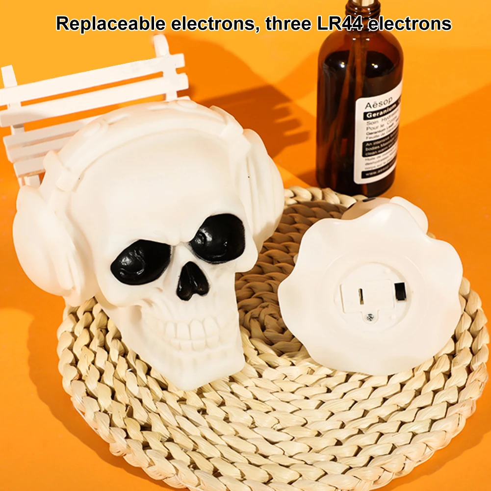 Светодиодный ночник с черепом/призраком силиконовый перезаряжаемый забавный