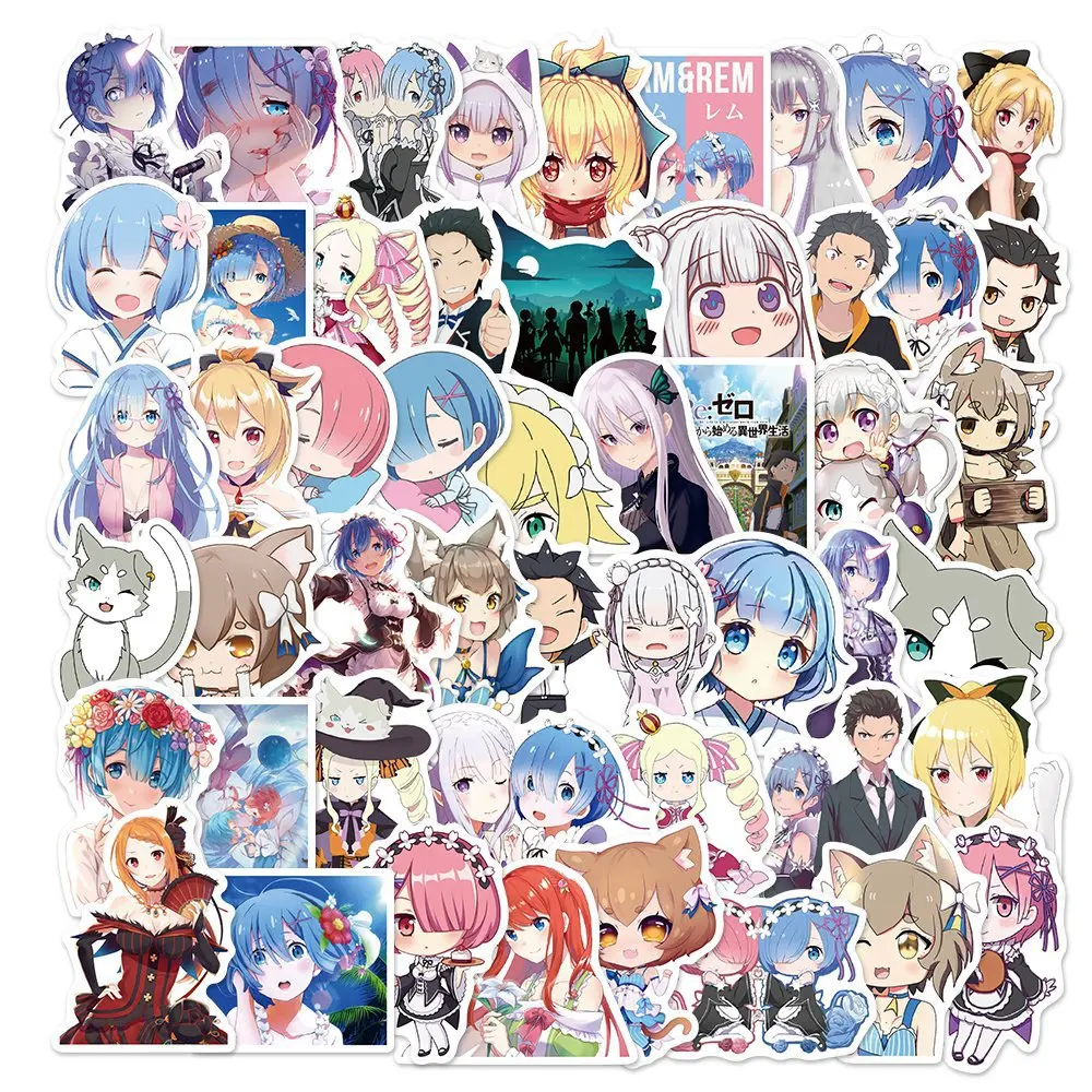 50 шт./упак. Kawaii Sticker s King рейтинг и Фантастическая анимация Re: Zero-start Life In other World