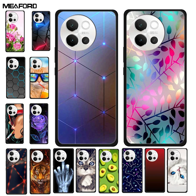 6 78 дюйма для Vivo V40 Lite 2024 модная мягкая силиконовая Противоударная задняя крышка