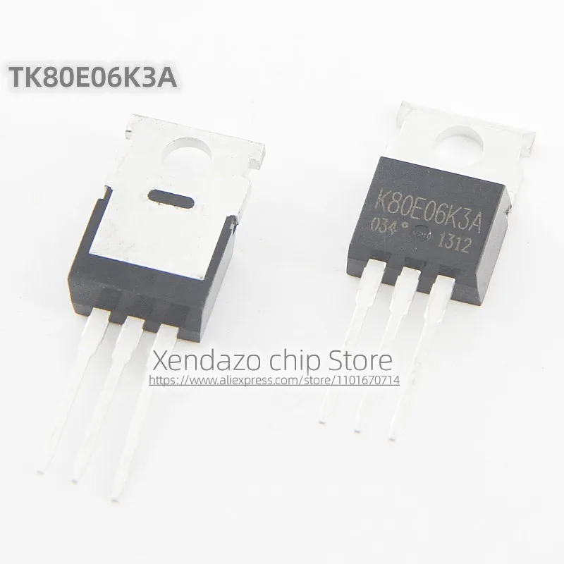 Оригинальный полевой транзистор TK80E06K3A K80E06K3A TO-220, 80 А, 60 В, 5 шт./партия