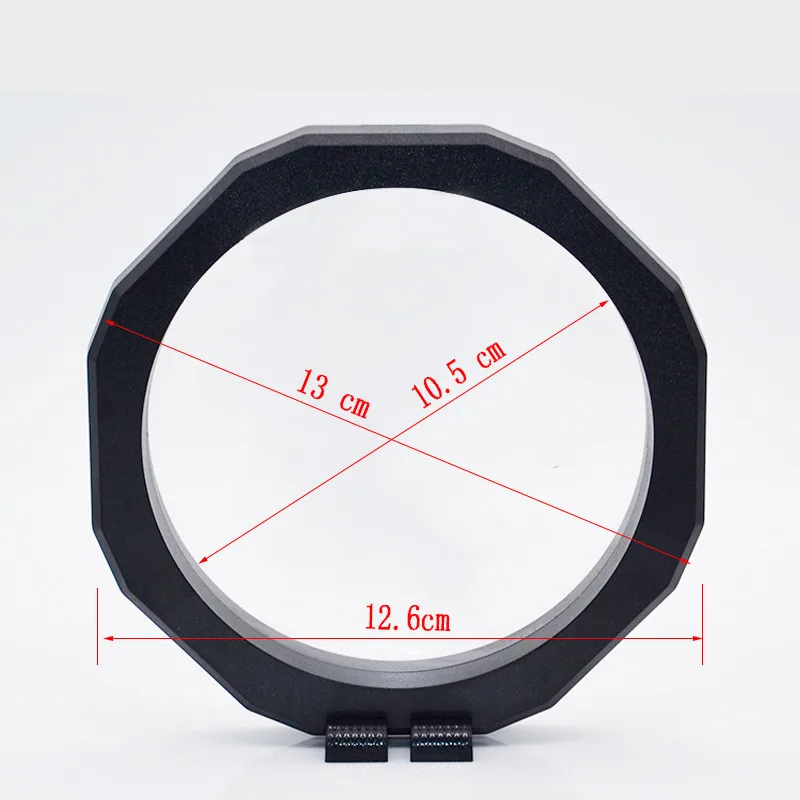 

126*130MM PET Membrane Jewelry Ring Pendant Display Stand Holder Bague Packaging Box Protect Jewelery Floating Presentation Case