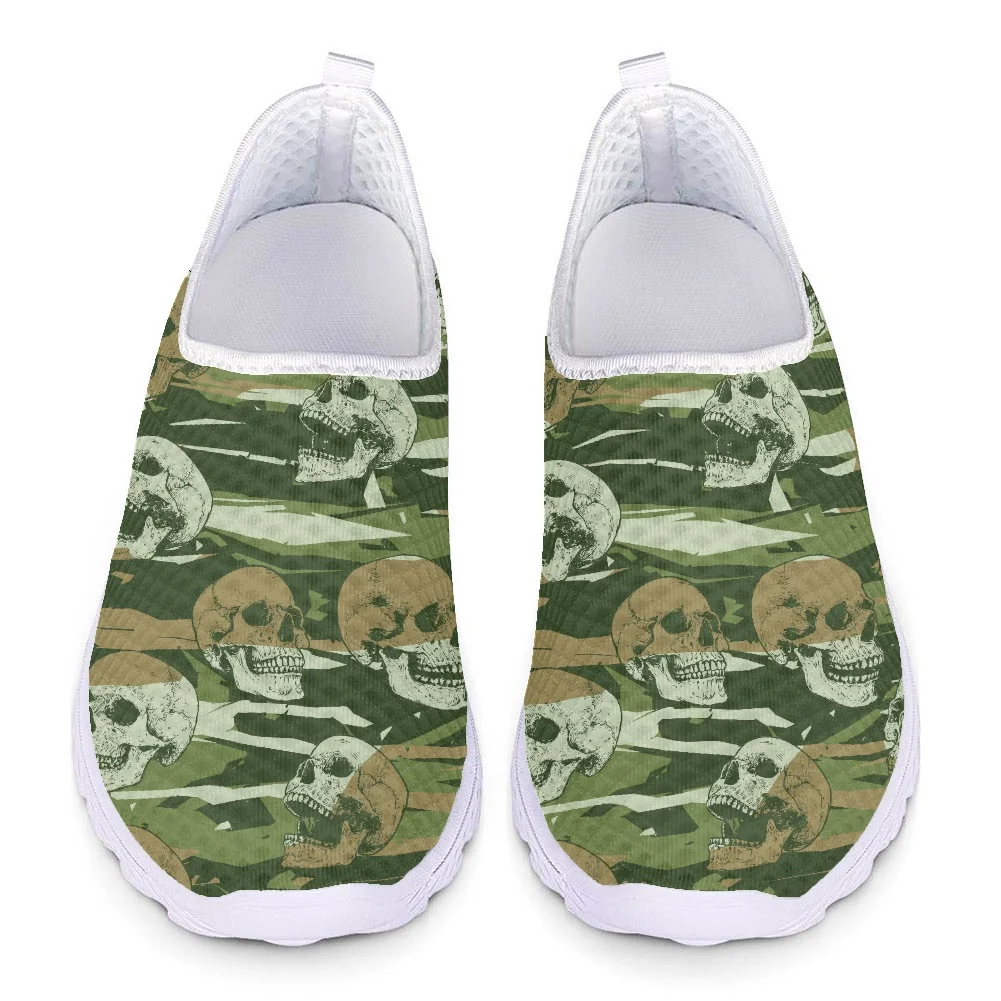 

Doginthehole Graffiti Skull Summer Mesh Shoes For Women High Quality Sneakers Living Room Non-Slip Casual Shoes Zapatos Mujer