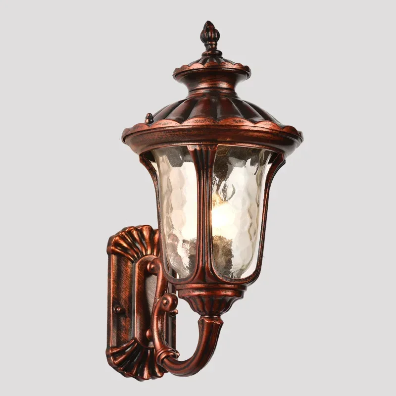 Европейский настенный светильник для двора антикварная вилла сада уличный