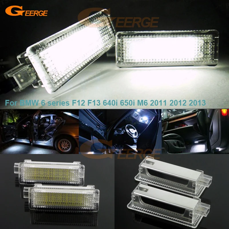 

For BMW 6 series F12 F13 640i 650i M6 2011 2012 2013 Excellent LED Courtesy Footwell Under Door Light No Error car Accessories