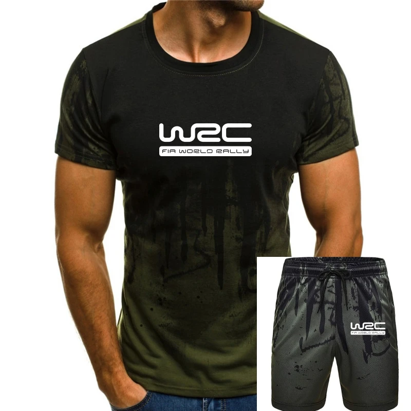 

Mens t shirts wrc logo printing t shirt FIA WORLD RALLY CHAMPIONSHIP TShirt Cotton O NECK short sleeved t-shirt euro size