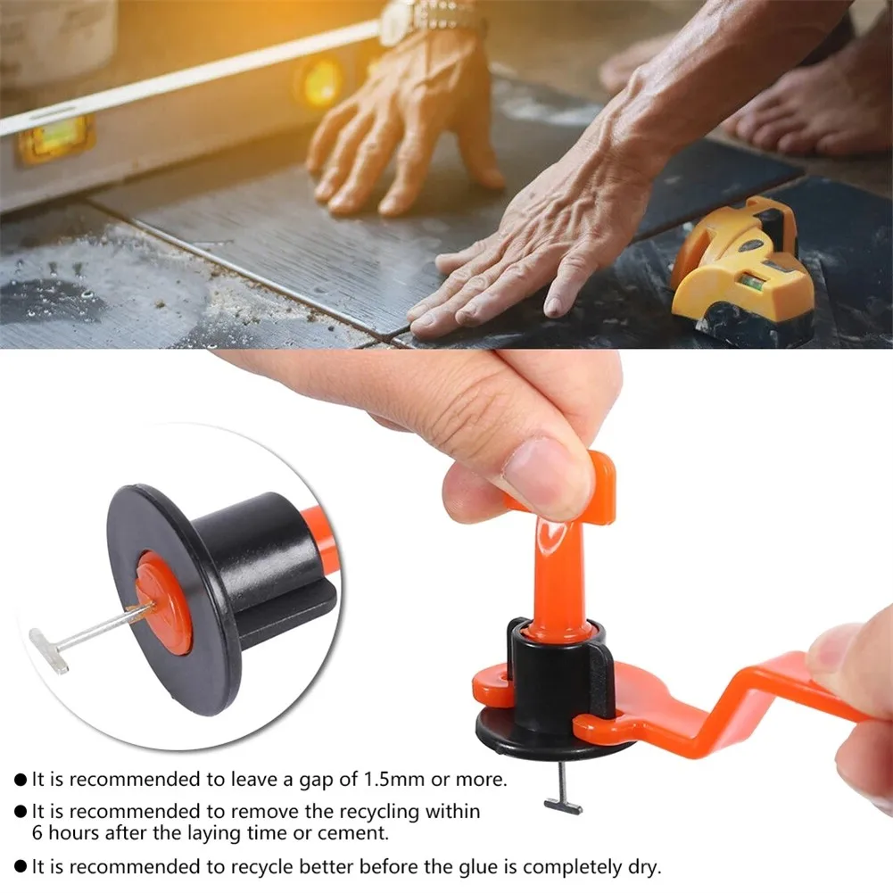 

326pc Reusable Tile Leveling System Wall Floor Tile Leveler Spacers With Wrench For Leveler Locator Spacers Plier Flooring Wall