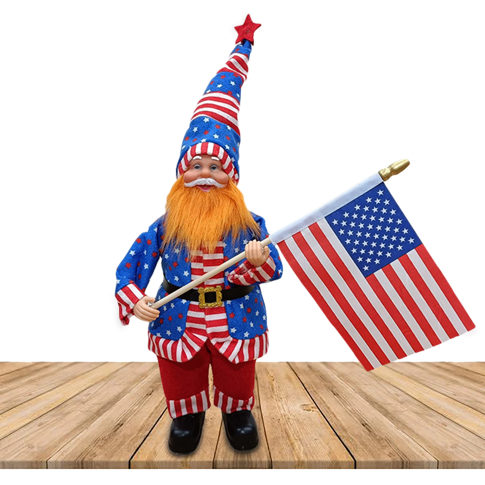 

Patriotic Uncle Sam Ornaments Independence Day Table Decorations 4th Of July Ornaments Uncle Sam Figurines Lucky Doll Table