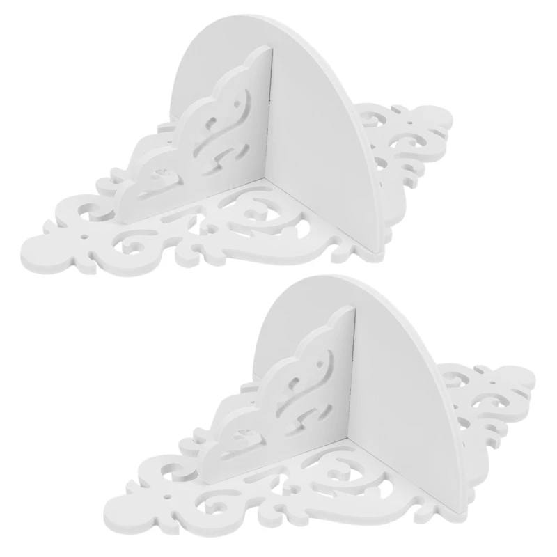

2X Filigree Style Wall Shelf Shabby Chic Wall Shelf Wallboard Country House White