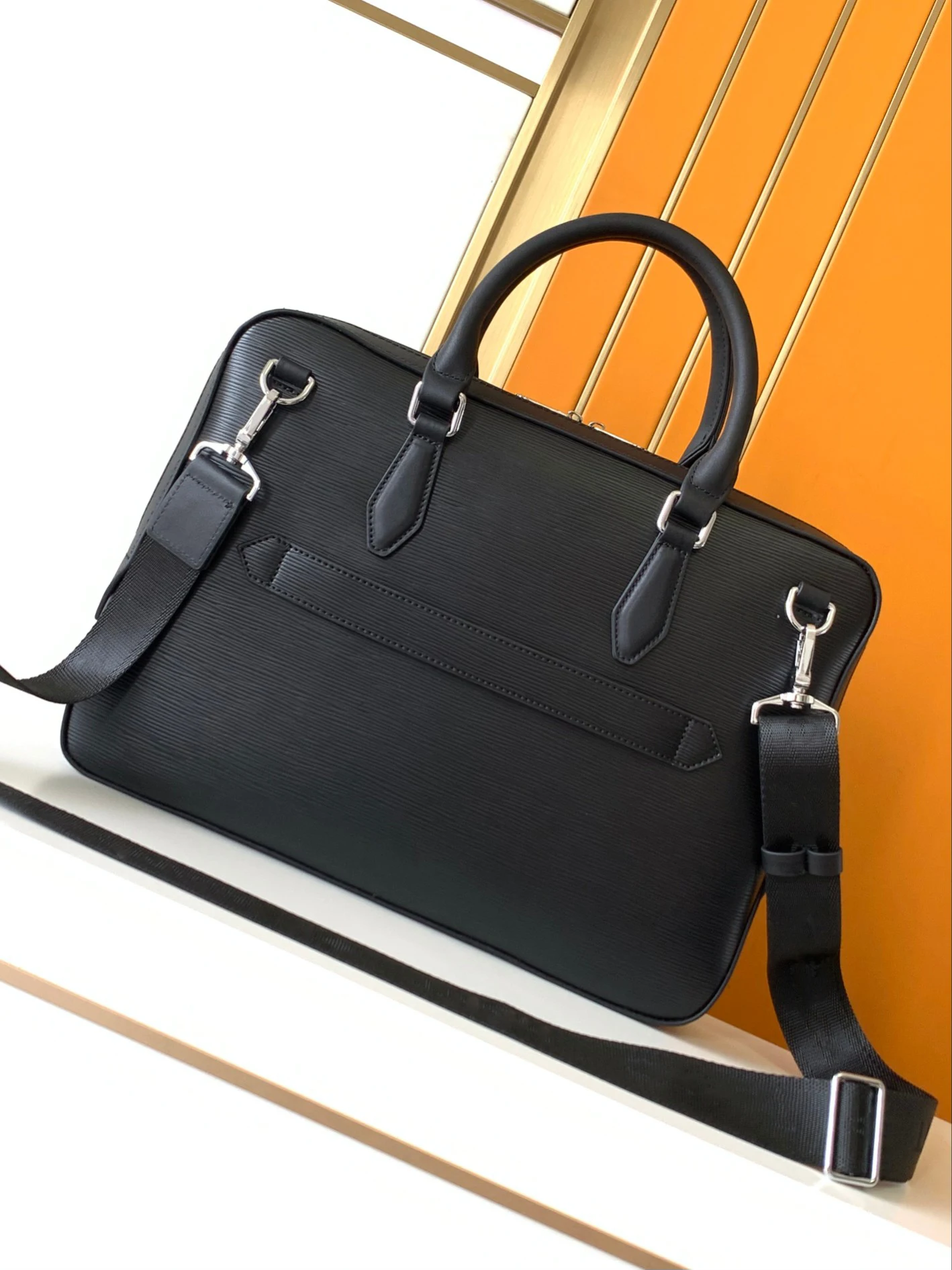 Роскошная мужская сумка с логотипом MB 7033 модный портфель из воловьей кожи