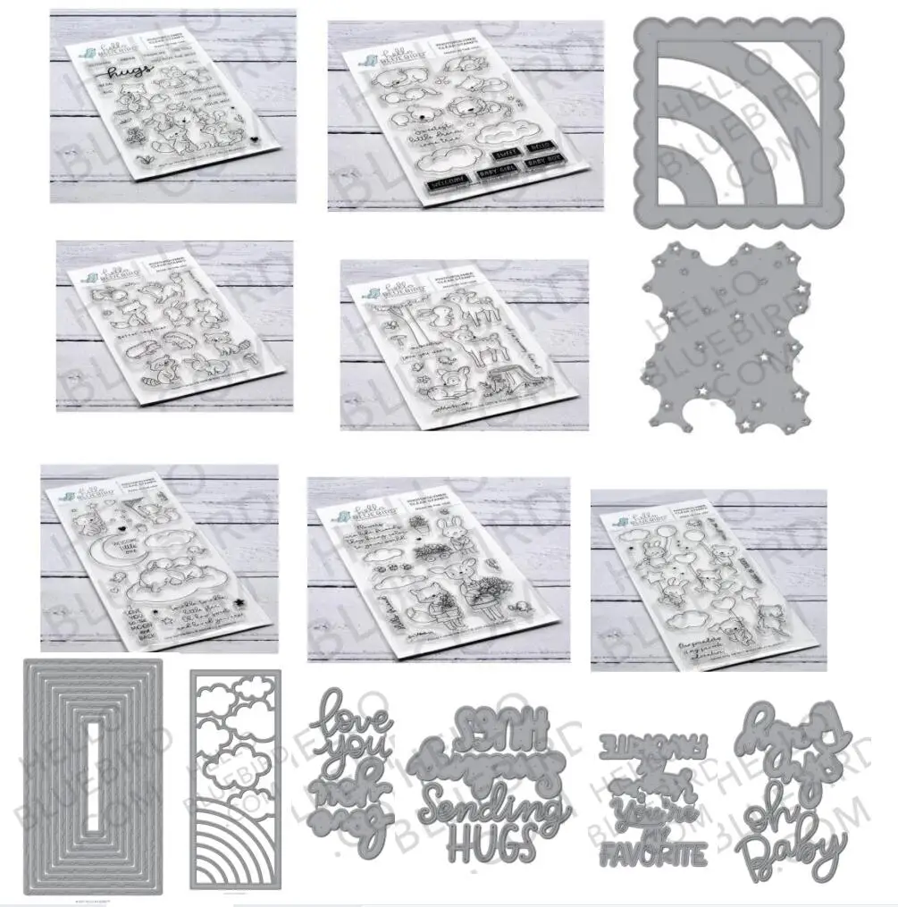 2022new Bluebird прозрачный силиконовый штамп/печать для DIY скрапбукинга/фотоальбома