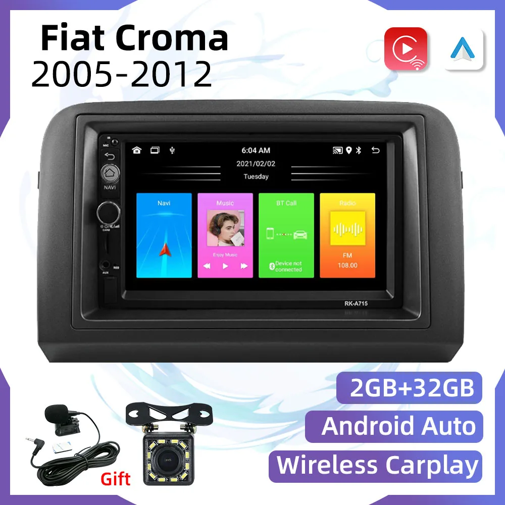 

Car Stereo for Fiat Croma 2005 - 2012 Car Radio 2 Din Android Multimedia Player Navigation Head Unit Autoradio Carplay Auto