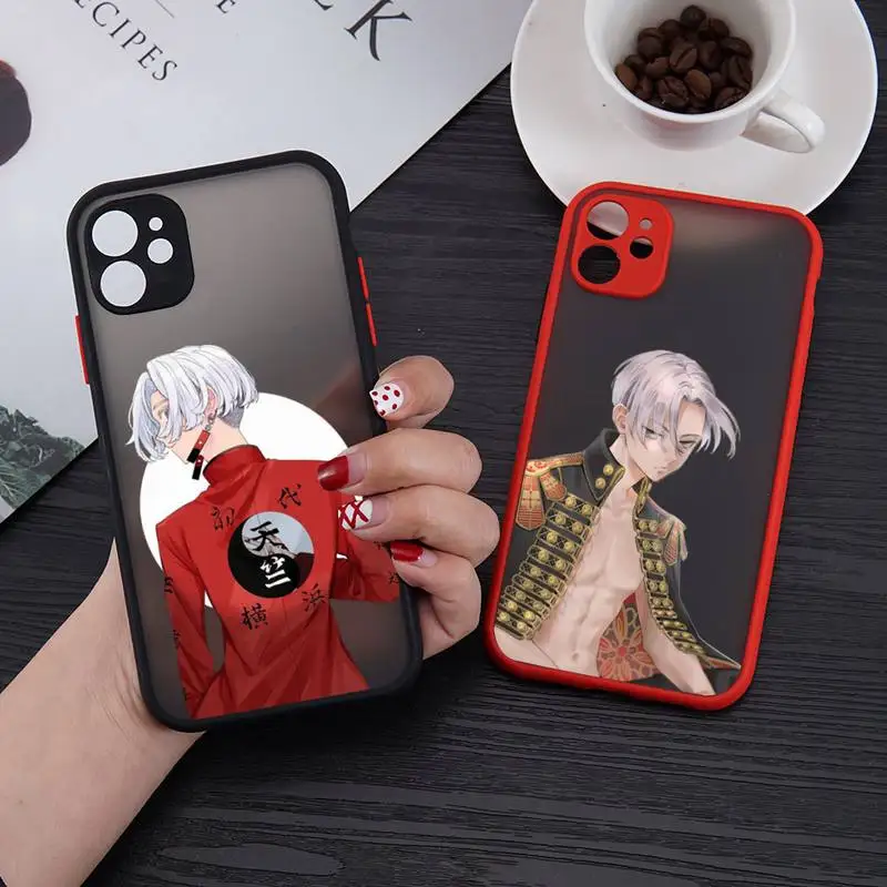 

Tokyo Revenger Mikey Kurokawa Izana Phone Case For iPhone 13 12 11 Mini Pro XR XS Max 7 8 Plus X Matte transparent Back Cover