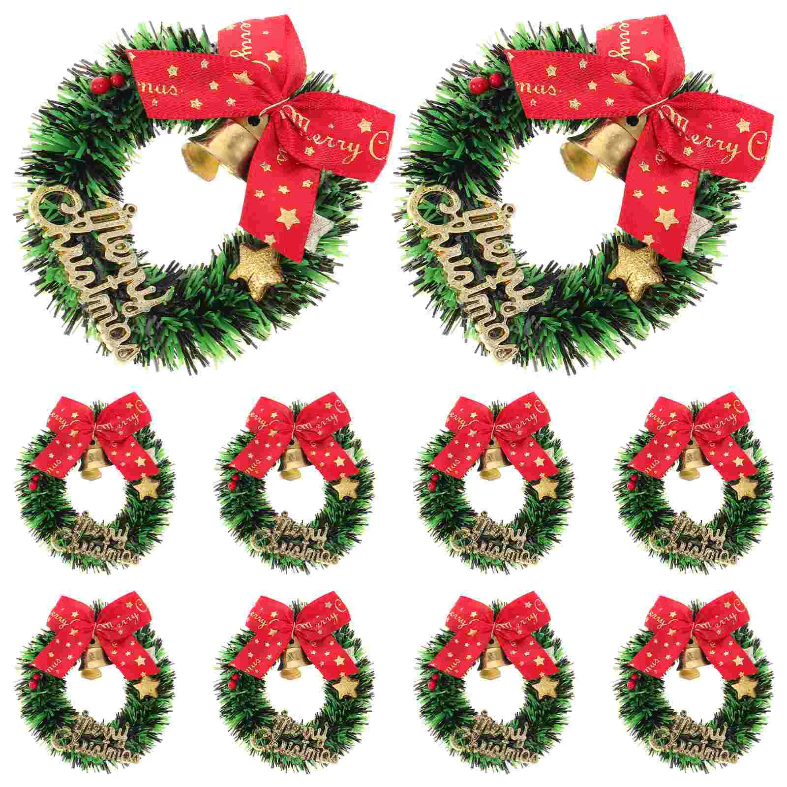 

Wall Decoration Christmas Tree Wreaths Dining Table Decorations Miniature Simulated Furniture Ornament Bow Plastic Front
