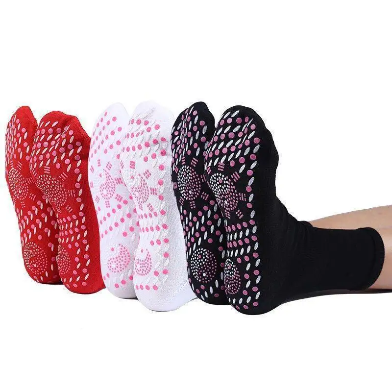 10 Pairs Unisex Self Heating Socks Middle Tube Socks Massage Resist Cold Absorb Sweat Autumn Winter Foot Warmer Socks