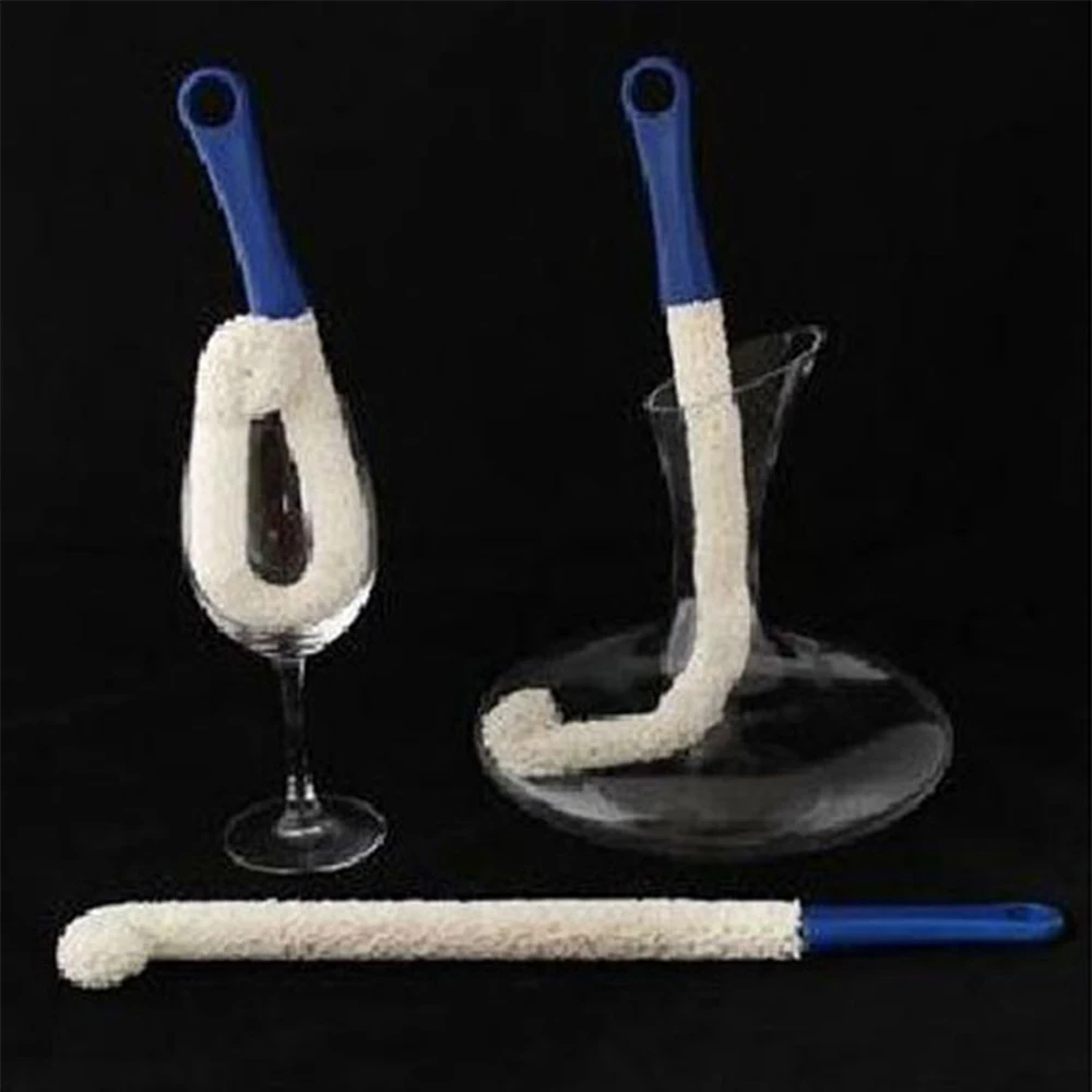 

Soft Bendable Foam Wine Decanter Stemware Glasses Dust Cleaning Brush Flexible Win Bar Set Cleaner Kitchen Tools