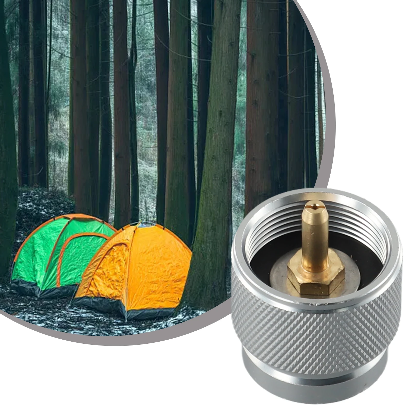 Разъем Адаптер для газовой плиты Алюминиевый сплав + медь EN417 Выход клапана Lindal