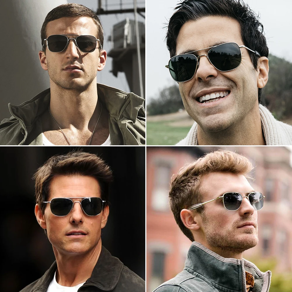 JackJad 2022 Vintage Classic Army Military Pilot Style Polarized Sunglasses For Men Brand Design Sun Glasses Bayonet Temples