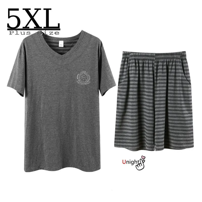 

Пижамный комплект мужской, летняя элегантная одежда для дома и отдыха из мягкого модала и хлопка, шорты, размеры 5XL
