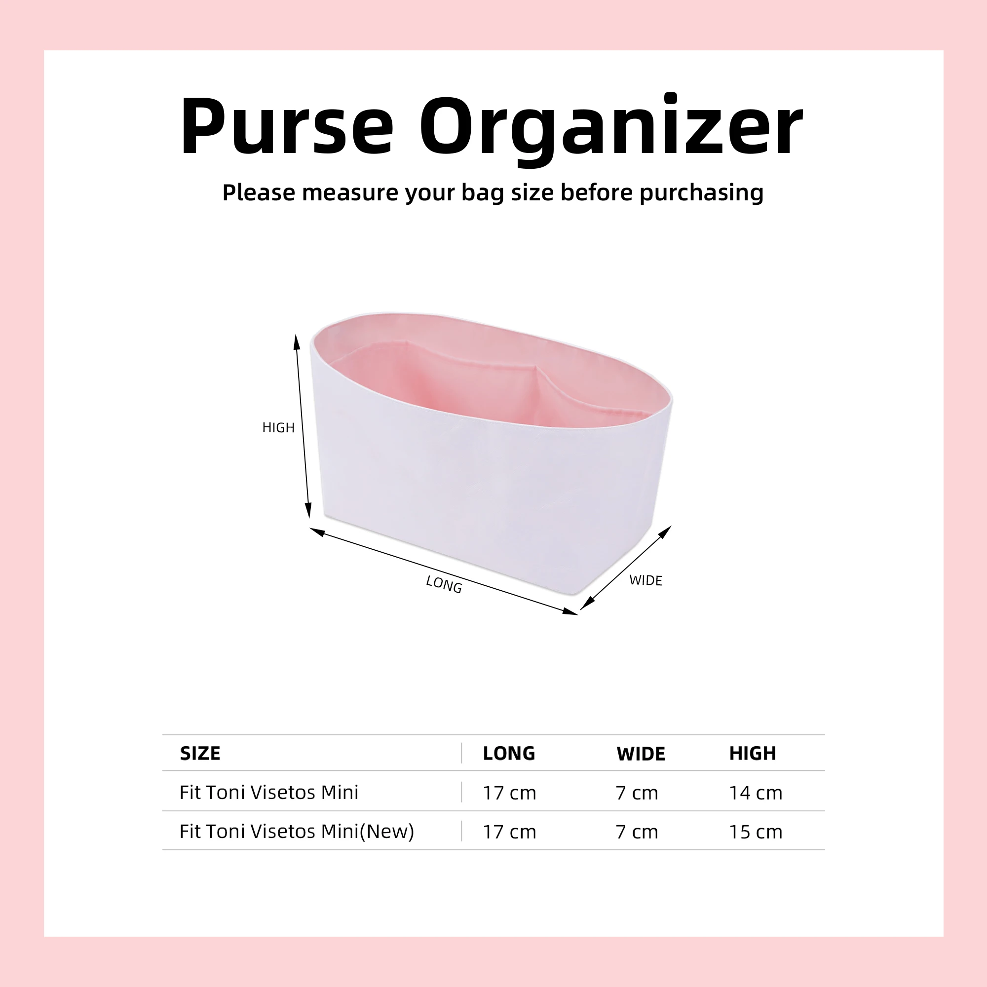 Легкий кошелек-органайзер DGAZ для сумки MCM Toni Visetos шелк и сумка DupontPaper внутренняя