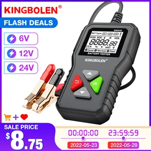 Тестер автомобильных аккумуляторов BM550, 6 в, 12 В, 24 В, 100-2000 CCA, 2 Ач-Ач, устройство для обнаружения автомобильной батареи PK KW208
