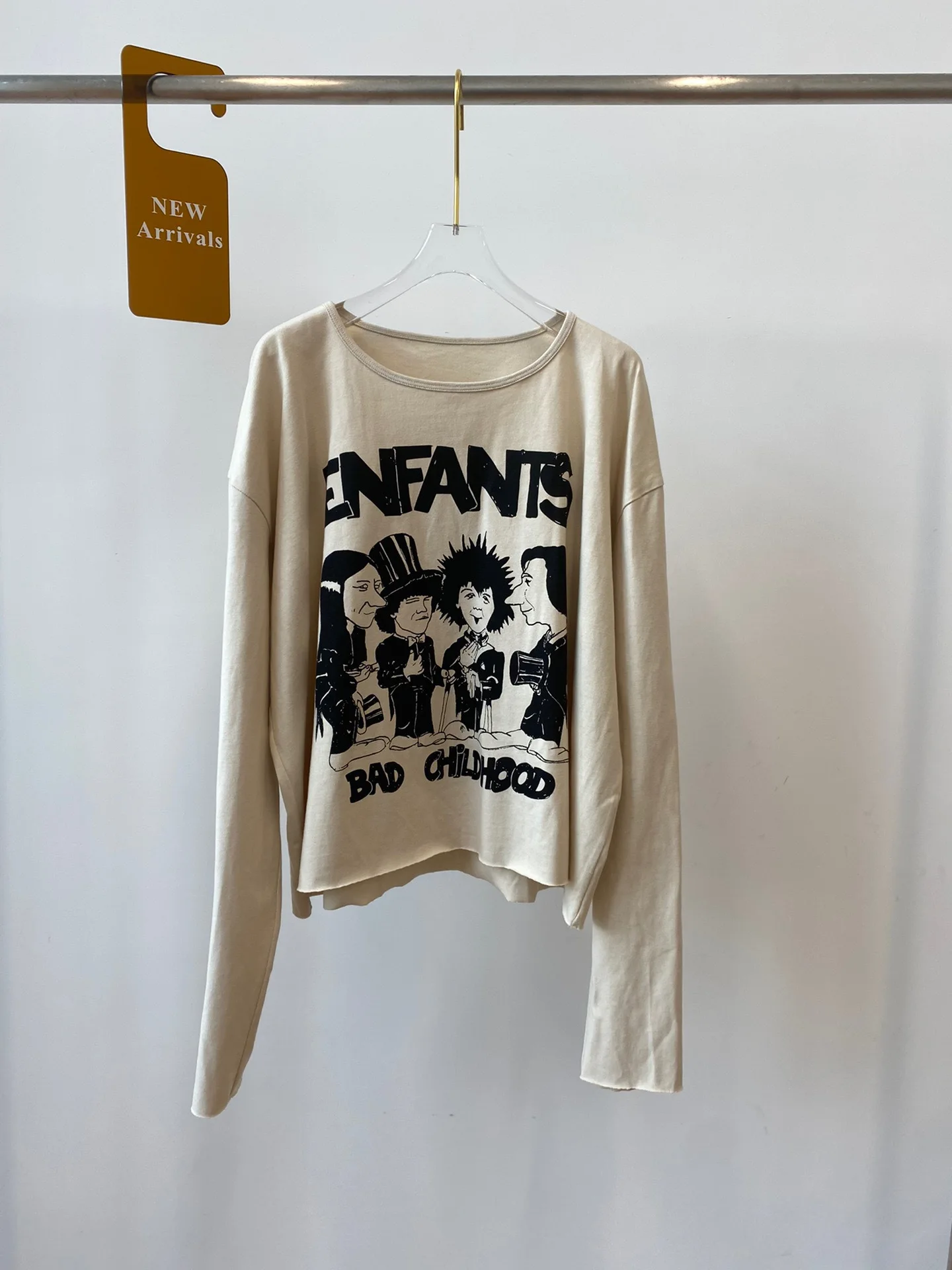 

Women T-shirt Comic Portrait Print Unisex Long-sleeved Tops