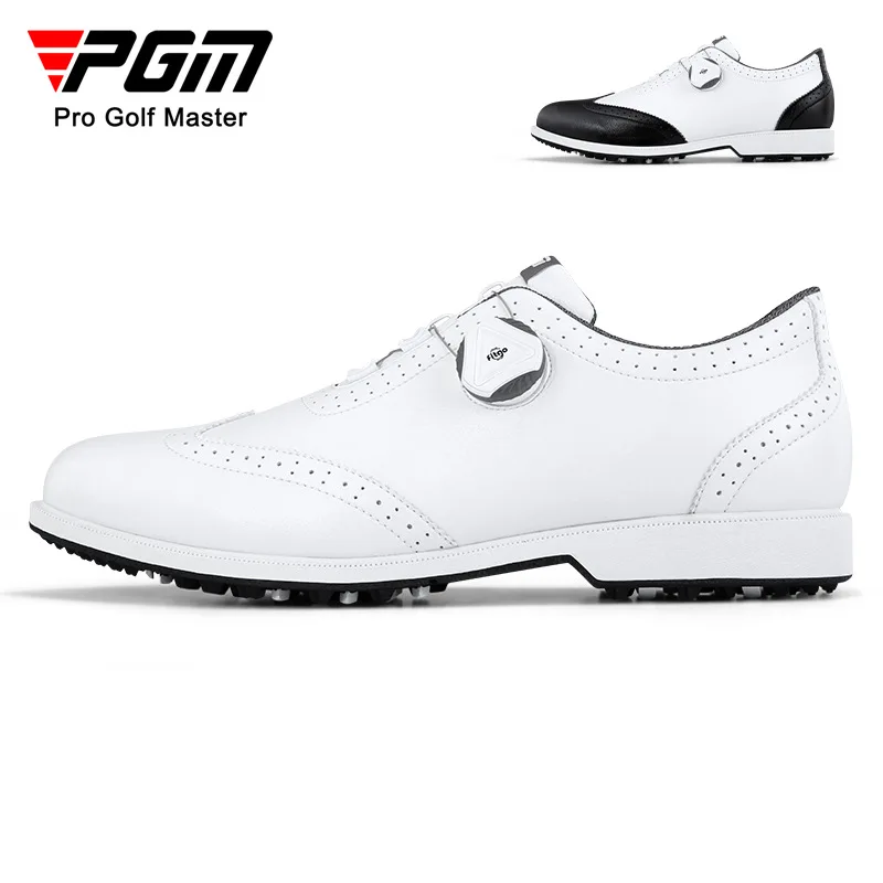 PGM Men Golf Shoes Knob Shoelaces Anti-side Slip Waterproof Men's Sports Shoes Sneakers XZ206