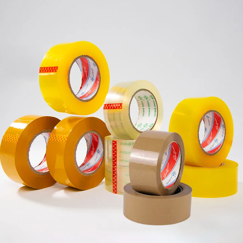 Custom Printed Bopp Adhesive Packaging Tape Heavy Duty Yellow Packing Tape for Carton Sealing Package Tape