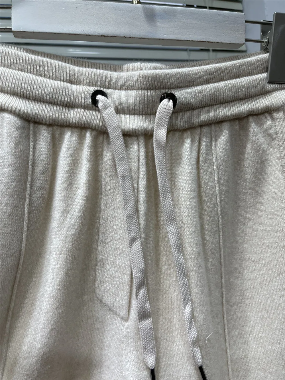 Женские прямые кашемировые брюки женские повседневные эластичные с высокой