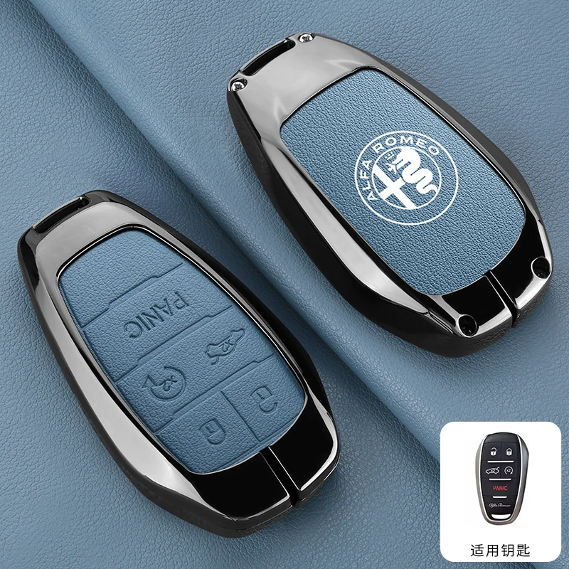 

Автомобильный смарт-чехол с дистанционным управлением, защитный чехол, 5 кнопок для Alfa Romeo Stelvio Giulia 2017-2024 4C, аксессуары для ключей с пауком, брелок