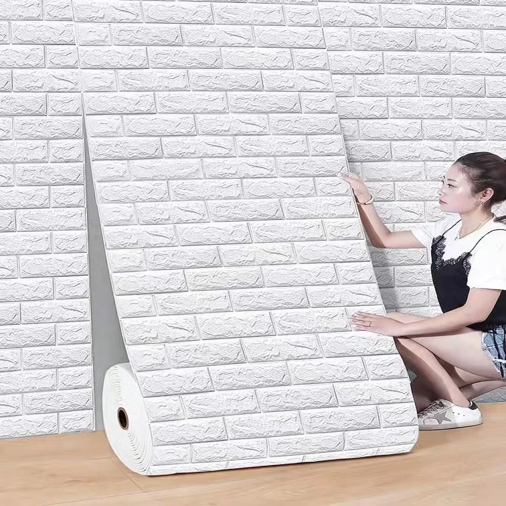 

3D наклейки на стену, имитация кирпича, обои, Противоударная губка, настенная наклейка, роспись, украшение для спальни, декор комнаты