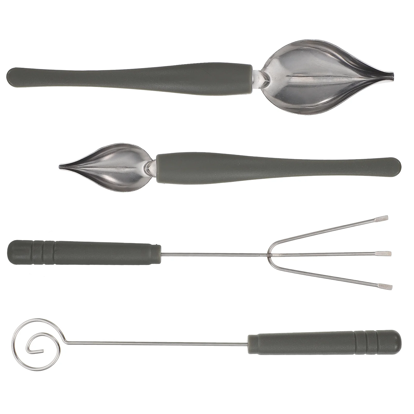 

Spoons Spoon Decorating Chef Culinary Plating Chocolate Fondue Drawing Set Spout Tapered Fork Tool Drizzle Saucier Dipping Candy