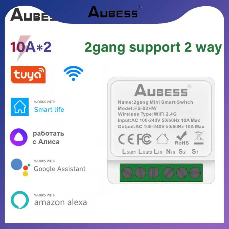 

Tuya Smart Wifi Switch Wireless Diy Switch Module Voice Control App Timer Relay Module For Alexa Google Smart Home App Control