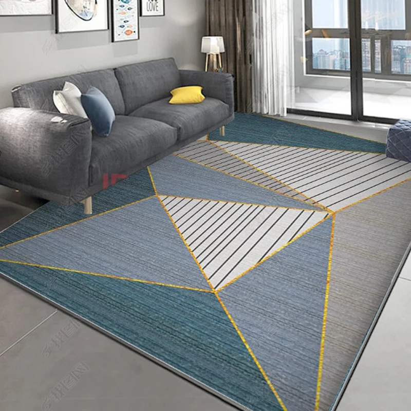 

Nordic Simple Light Luxury Carpet Living Room Room Decoration Large Area Rug Non-slip Bath Mat Washable Sofa Coffee Table Mat