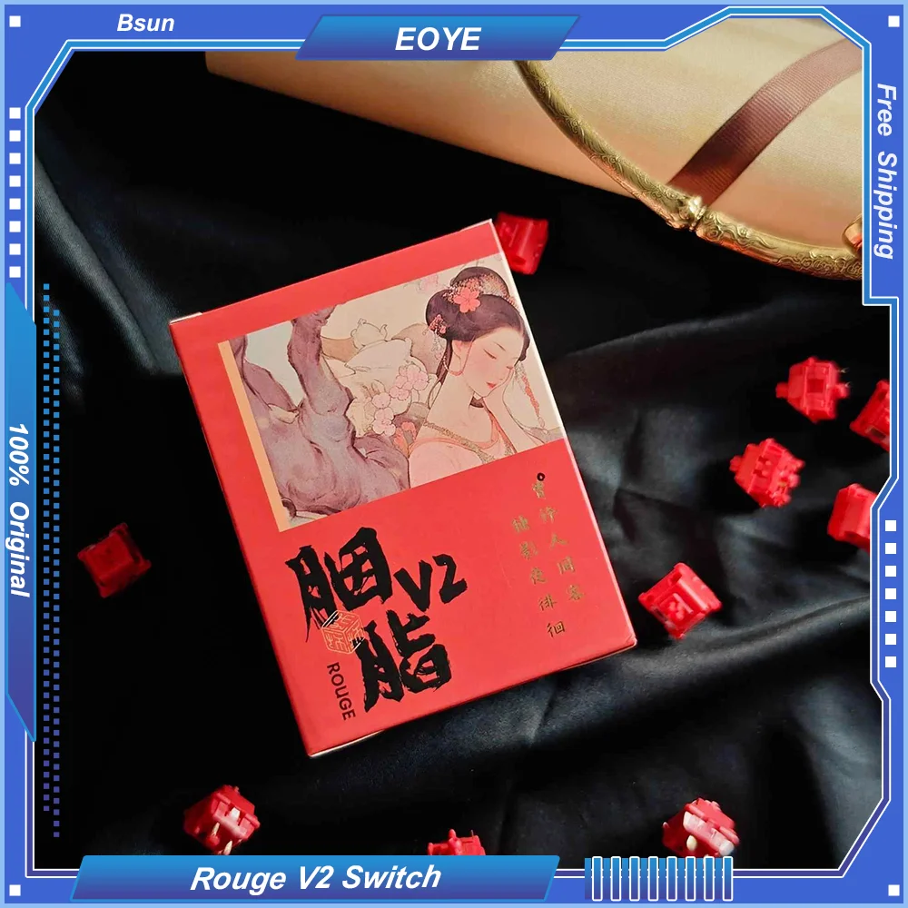 Линейный переключатель Bsun Rouge V2 мягкий hi-fi 40 г/49 г 21 мм