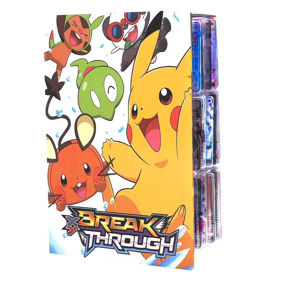 

432 шт., аниме карты покемона, 9 карманов, большой альбом, книга, игра, карта, папка, папка, топ, список загрузки Пикачу, детская игрушка, подарок ...