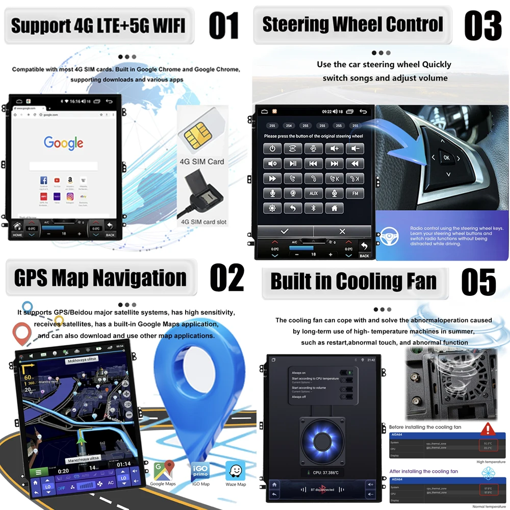 9 7 'ɺndroid OS для Hyundai Santa Fe 2 2006 - 2012 видеоплеер навигация Мультимедийная