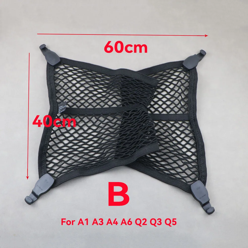 

Черная Оригинальная Сетка Для Audi A4 B5 B6 B8 A6 C5 C6 A3 A5 A7 A8 Q2 Q3 Q5, Сумка Для Хранения Багажника Автомобиля