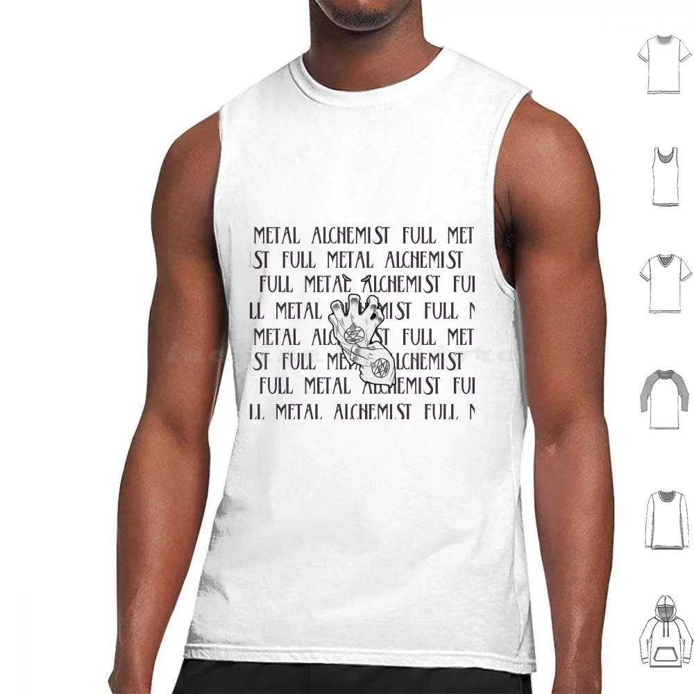 

Full Metal Alchemist-Alchemist Gloves & Eyes Tank Tops Vest Sleeveless Anime Alchemist Fullmetal Alphonse Alchemy Full Metal