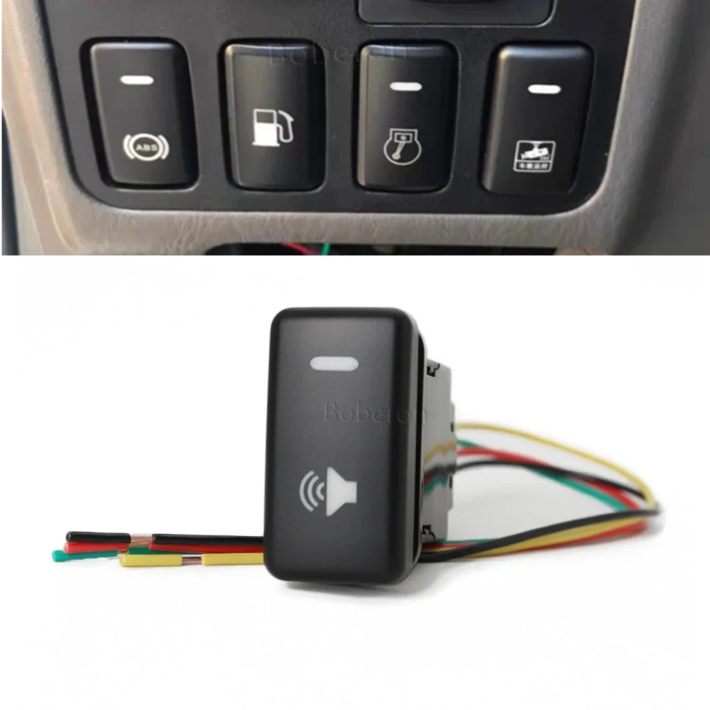 

Для Toyota Tacoma Land Cruiser Reiz Hilux Prado 120 FJ Круизный автомобиль оранжевые светодиодные зеркальные динамики громкости кнопочный переключатель