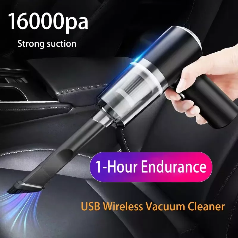 

NEW2023 16000Pa Wireless Car Vacuum Cleaner 120W Cordless Handheld Auto Vacuum Home & Car Use Mini Vacuum Cleaner With Built