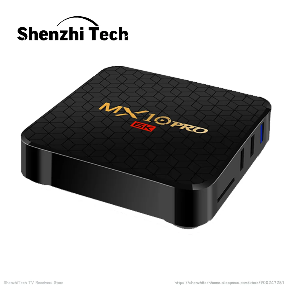 

MX10 PRO 6K 2021 Smart TV Box Android 9.0 Allwinner H6 DDR3 4GB RAM 64GB ROM Set-Top Receiver with 2.4G WIFI Media Player