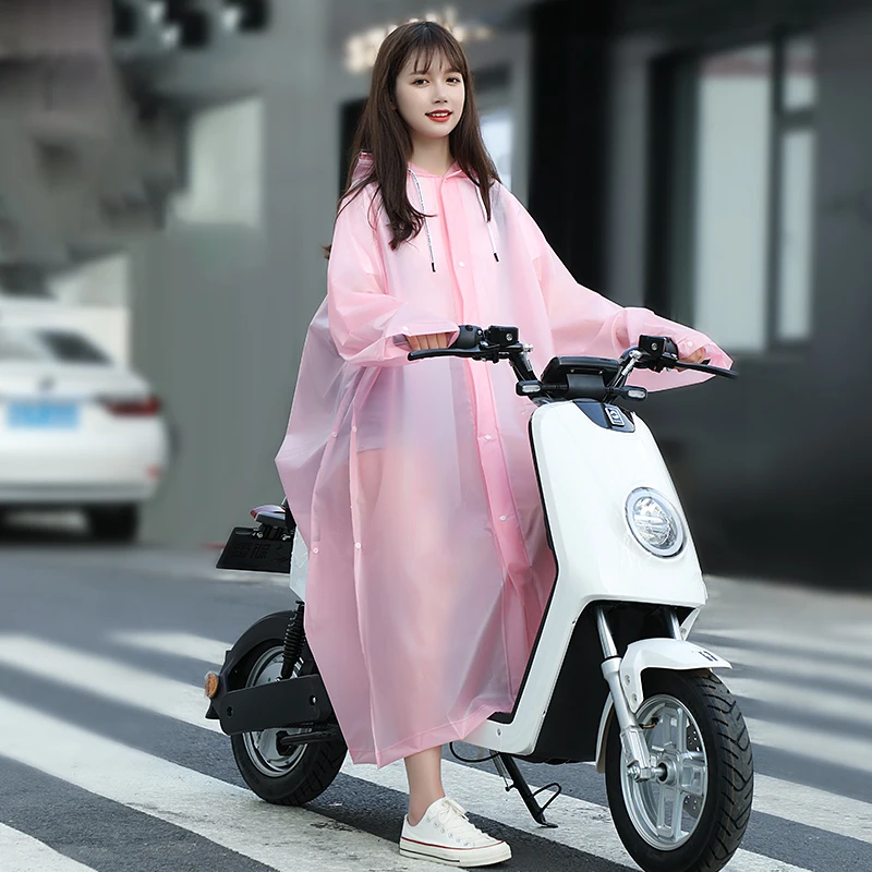 

Long Cycling Waterproof Raincoat Plastic Women Windbreaker Adult Overcoat Poncho Fishing Protection Capa Para Lluvia Rain Gear